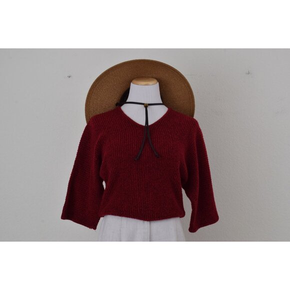 Vintage 90s Cranberry Sweater /Top - Picture 8 of 9
